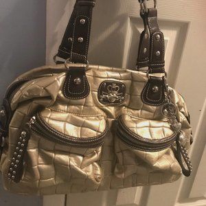 KVZ soft gold double handle lg bag